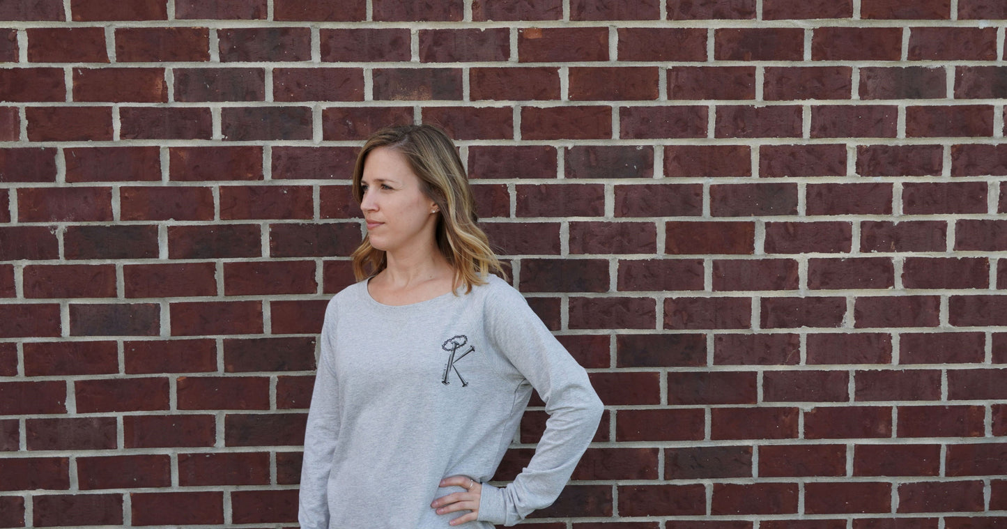 Grey Women's Lightweight Crewneck