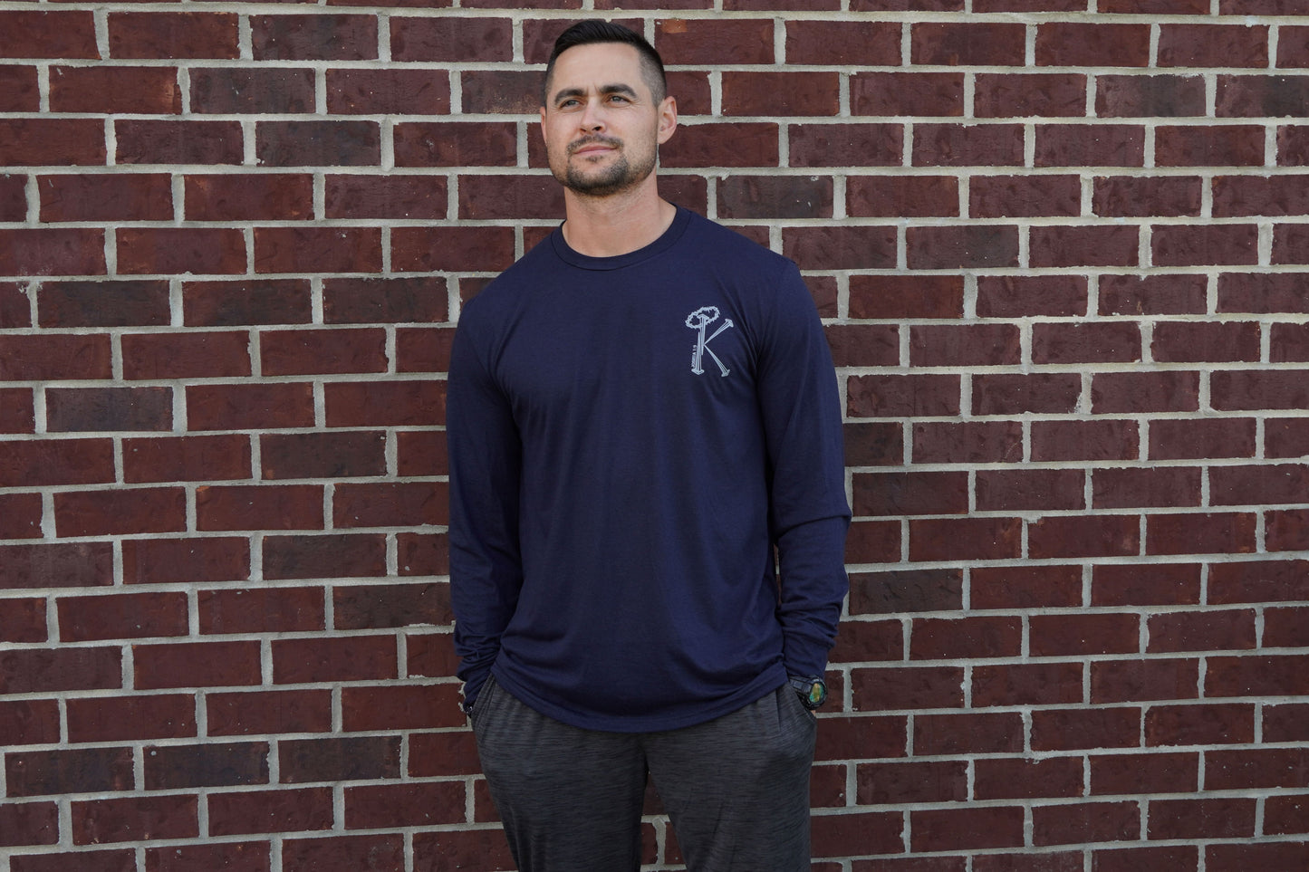 Navy Long T