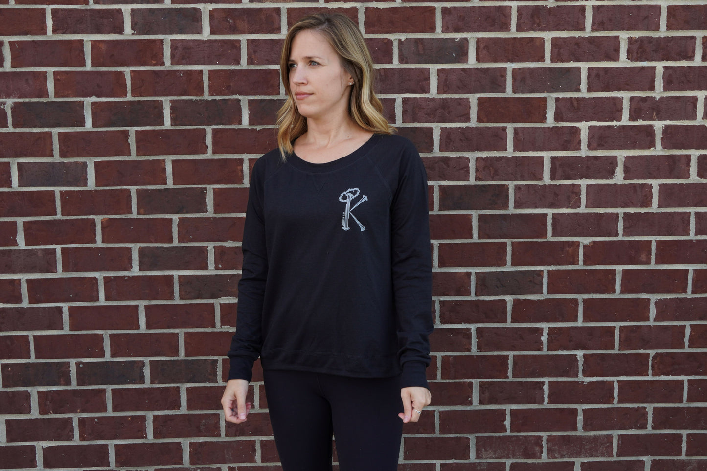 Black Women's Lightweight Crewneck