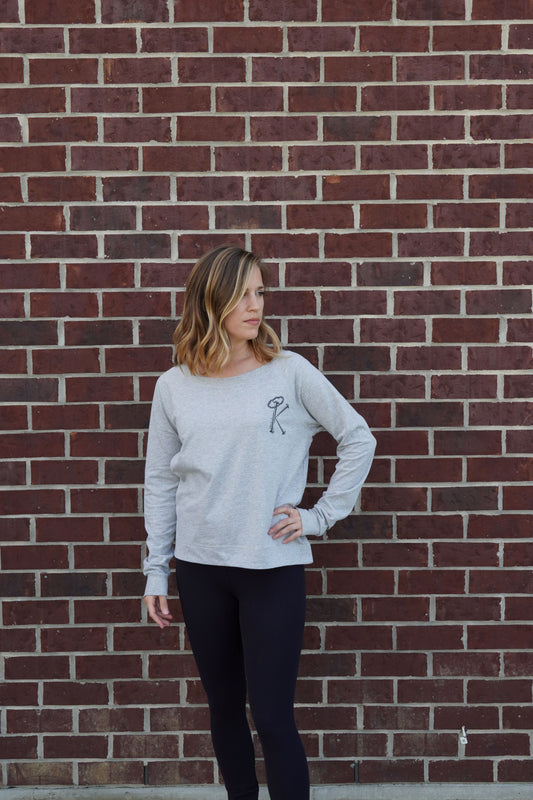 Grey Women's Lightweight Crewneck