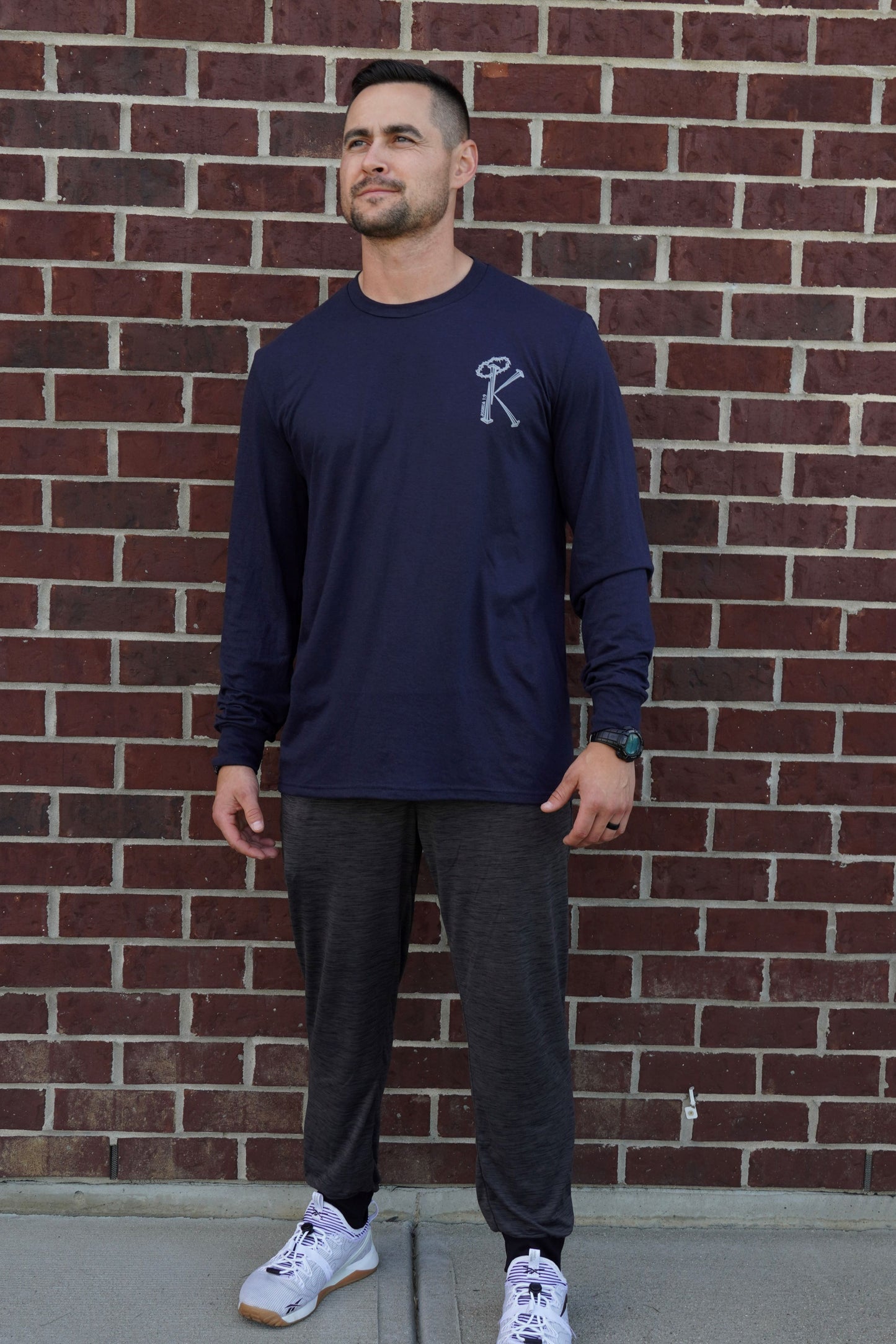 Navy Long T