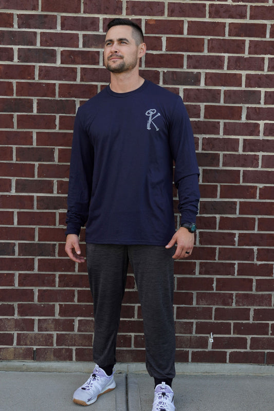 Navy Long T